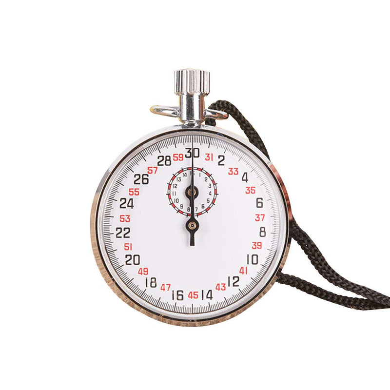 Mechanical Stop Watch, Digital Sports Stopwatch Timer, SXJ504 Sports Stopwatch Timer with Storage Box for Sports Referee Count Timer, Handheld Sports Chronograph for Sports Coaches Fitness Silver - BeesActive Australia