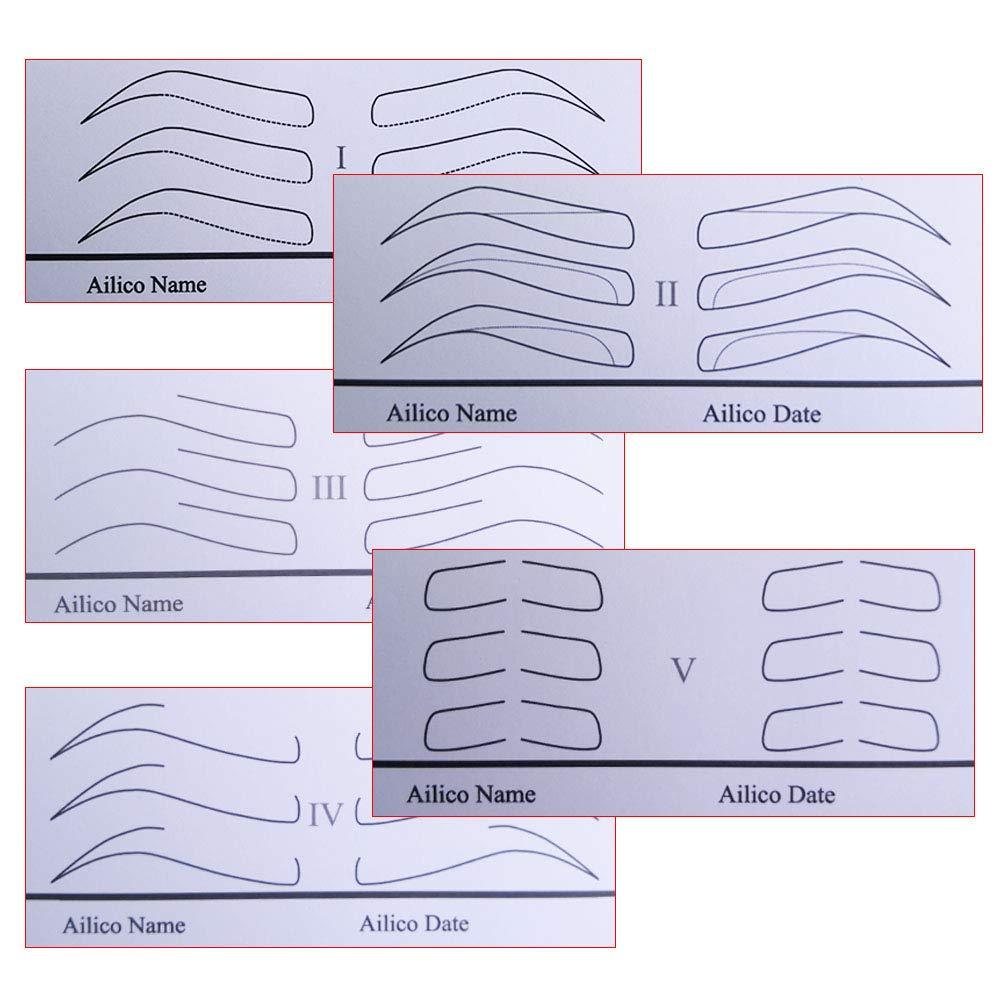 Microblading Practice Tools For Beginners Permanent Makeup Supplies Eyebrow Stencils Different Shapes Brows Mold Drawing Template For PMU Training - BeesActive Australia