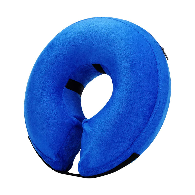 Katoggy Inflatable Dog Cone Collar, Soft Protective Recovery Dog Collar for After Surgery, Adjustable Elizabethan Collar for Small/Medium/Large Dog and Cats to Prevent from Biting & Scratching Medium Blue - BeesActive Australia
