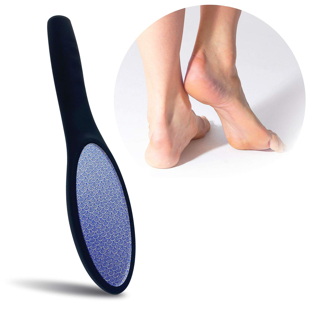 Amble Foot File, Nanomaterials Foot Rasp and Callus Remover - Professional Foot Care Pedicure Foot Scrubber Tool to Remove Cracked Heels, Dead Skin, Hard Skin - Nano For Dry and Wet Feet Black - BeesActive Australia