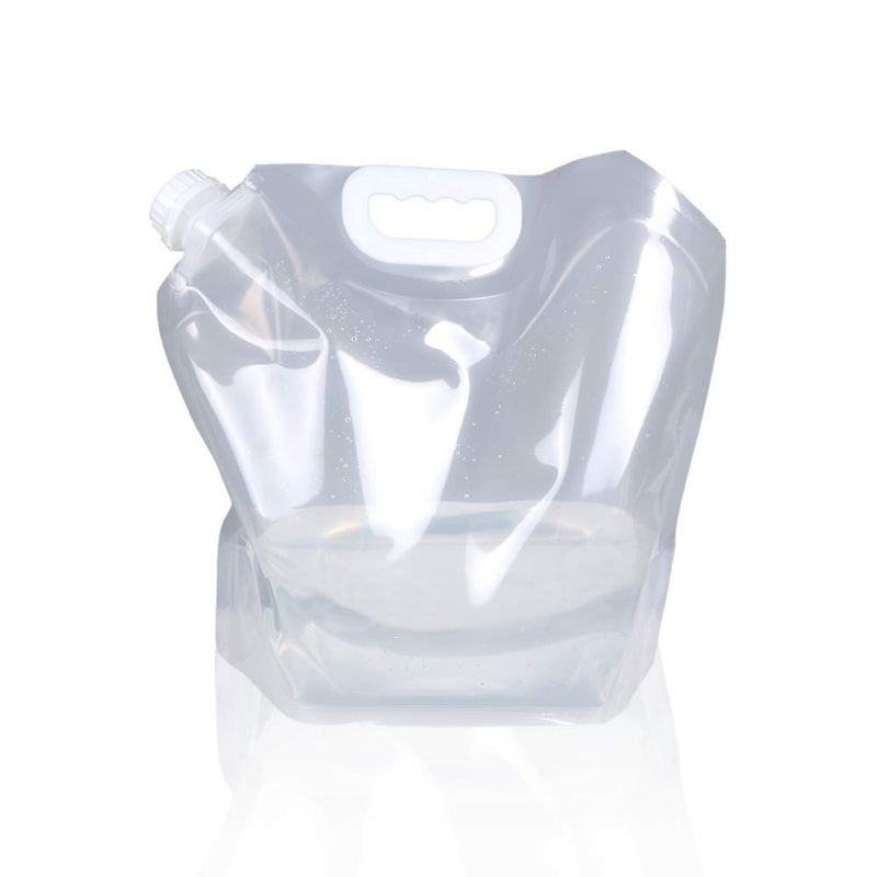 1.3 Gallon /2.6 Gallon Collapsible Water Container Bag, BPA Free Food Grade Clear Plastic Storage Jug for Sport Camping Riding Mountaineer,Freezable,Food Grade (1.3 Gal, 1-pack) 1.3 Gal/5L--1-pack - BeesActive Australia