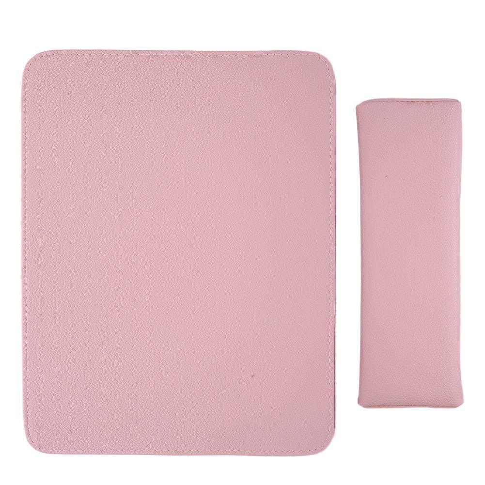 SOONHUA Hand Cushion Pillow, Soft Nail Art Beauty Salon Hand Pillow Arm Rest Holder Cushion Mat Set Manicure Tool(Black) PINK - BeesActive Australia