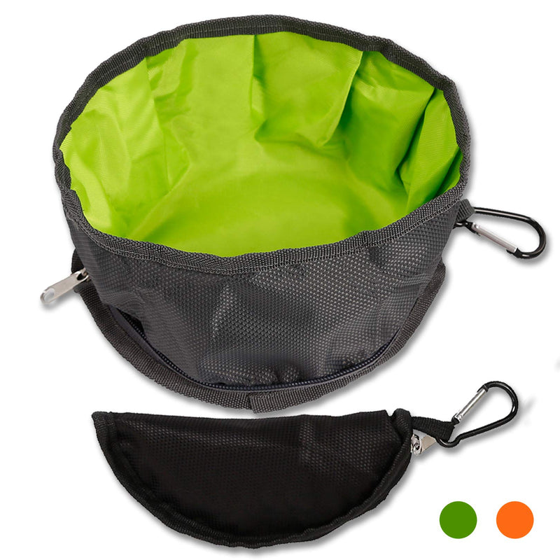 YMTECH Collapsible Dog Bowls for Travel,Portable and Light for Food and Water Orange,Green - BeesActive Australia
