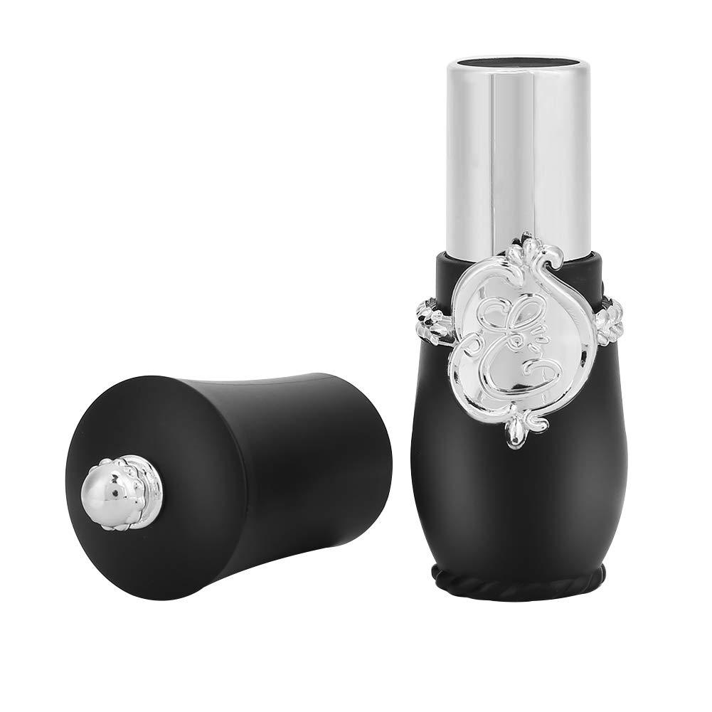 Empty Lipstick Tube, DIY Royal Style Lip Balm Mold Self-made Container Tubes for 12.1mm Lipstick(1Pc-Black) - BeesActive Australia