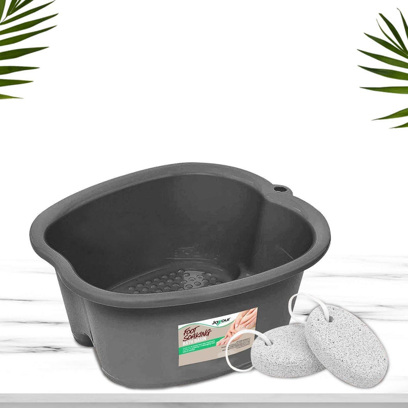 Foot Soaking Bath Spa - Includes 2 Callus Removers - For Soaking Feet | Great For Pedicures, Massaging, Relaxing, Essential Oils | For Removing Callus, Dead or Hard Skin | Great For At Home Spa - BeesActive Australia