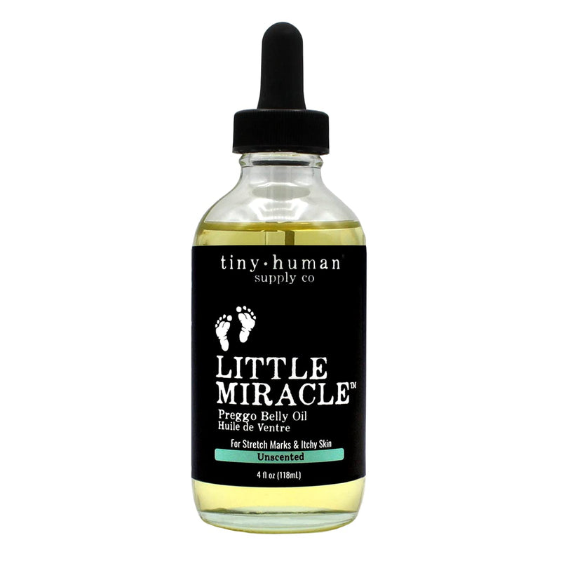 Little Miracle Preggo Belly Oil (Unscented) for Preventing Pregnant Mama Stretch Marks and Itching Unscented  - BeesActive Australia