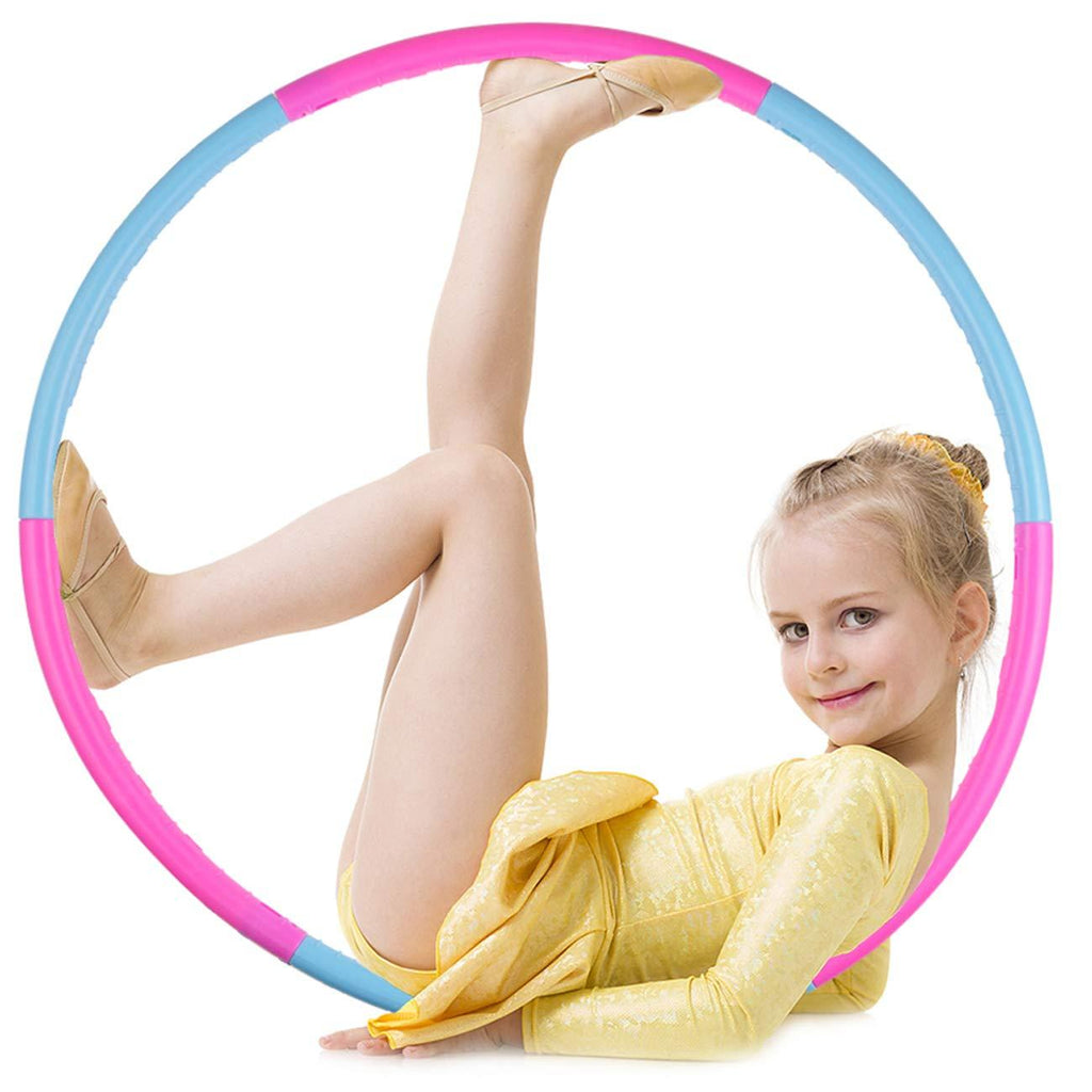 Cingfanlu Kids Hoola Hoop, Detachable & Size Adjustable, Professional Weighted Colorful Hoola Hoop Rings for Kids, Adult, Toy Gifts, Gymnastics, Playing, Lose Weight, Boys, and Girls - BeesActive Australia