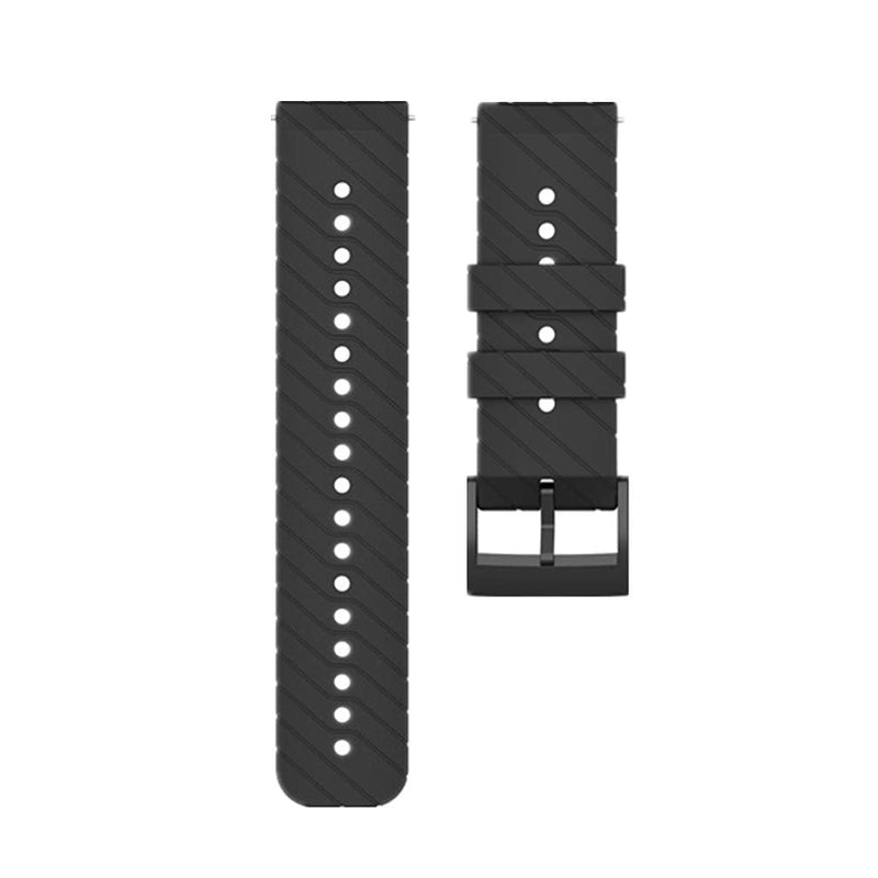 HUABAO Watch Strap Compatible with Suunto 7/Suunto D5/Suunto 9,Adjustable Silicone Sports Strap Replacement Band for Suunto 7/Suunto D5/Suunto 9 Smart Watch Black - BeesActive Australia