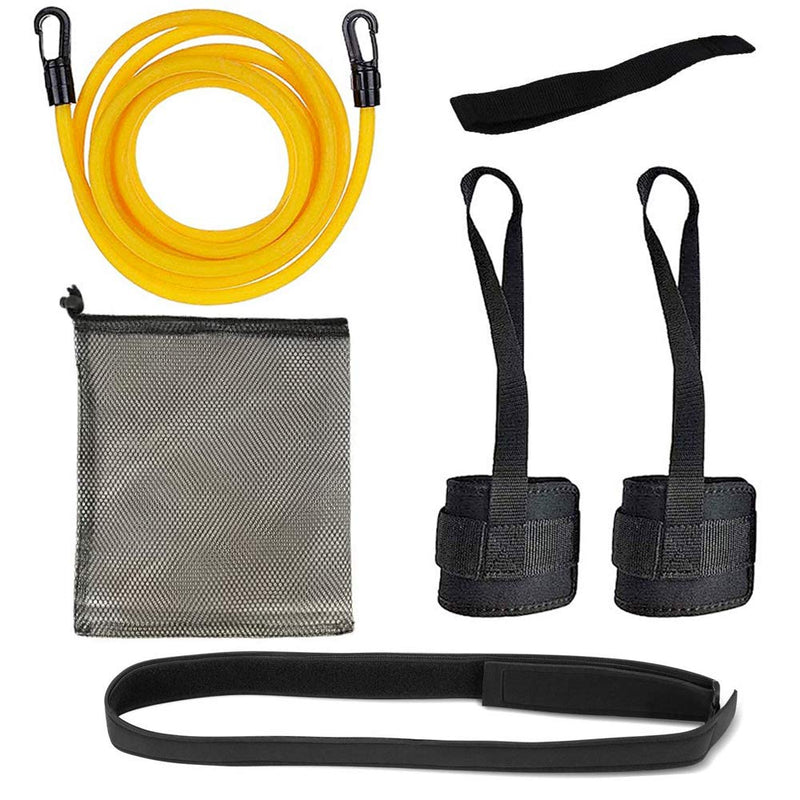 KINMAD Swimming Resistance Training Belt Cord, 2M Adjustable Pool Swim Training Tether Swim Harness Static Swimming Belt Cord for Kids and Adults Swimming Training - BeesActive Australia