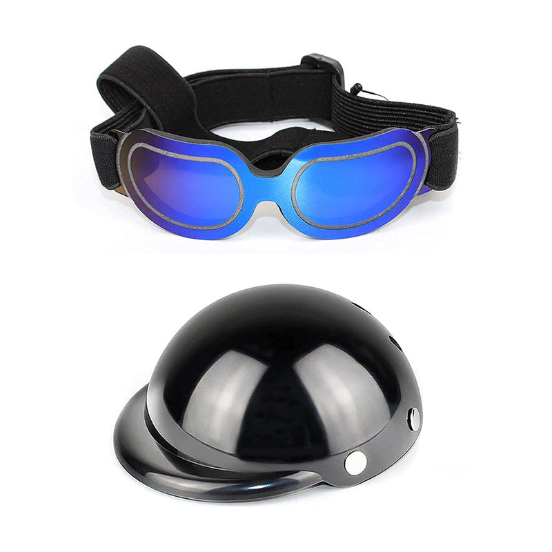 Enjoying Small Dog Goggles Bundle with Tiny Dog Helmet for Puppy - BeesActive Australia