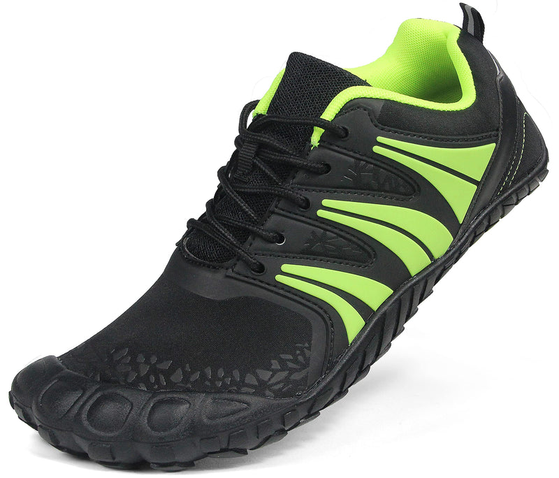 Oranginer Women's Barefoot Shoes - Wide Toe Box - Zero Drop - Minimalist Shoes 7 Black/Green - BeesActive Australia