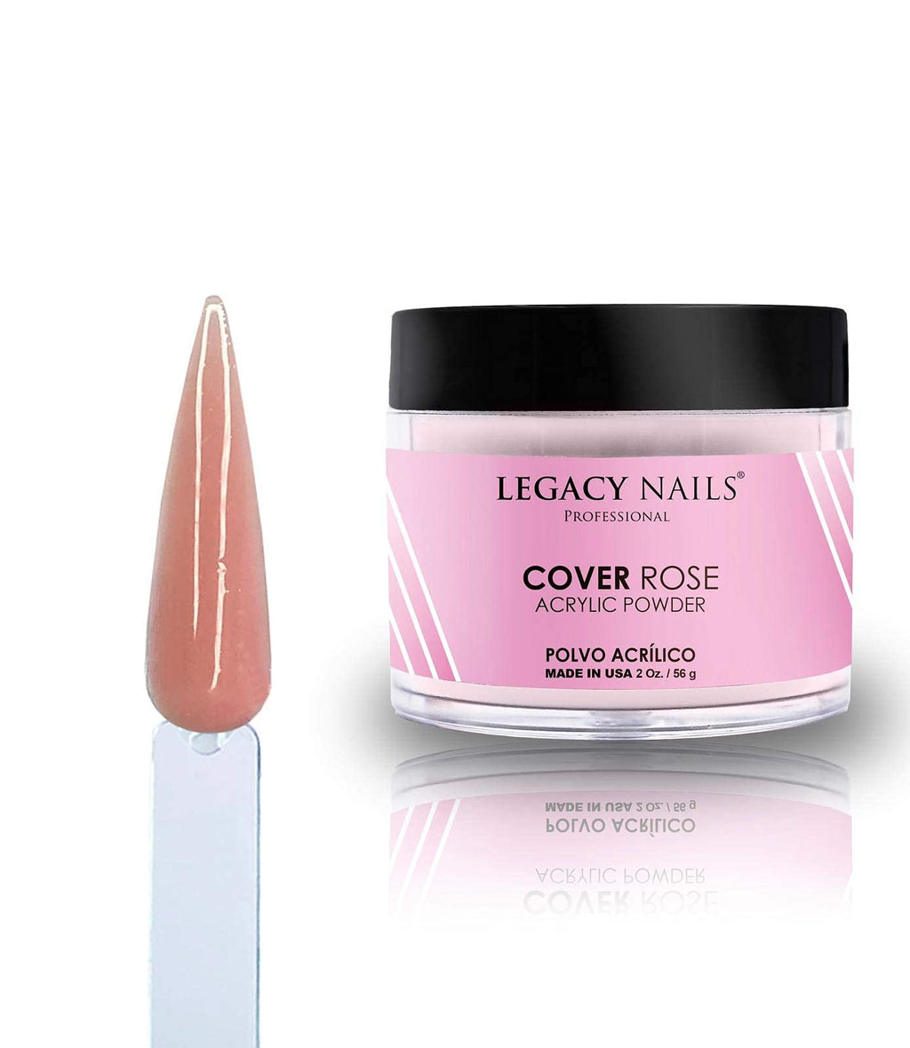 Legacy Nails Cover Acrylic Powder in Peach, Rose, Nude, White & Pink 2oz (Rose) - BeesActive Australia