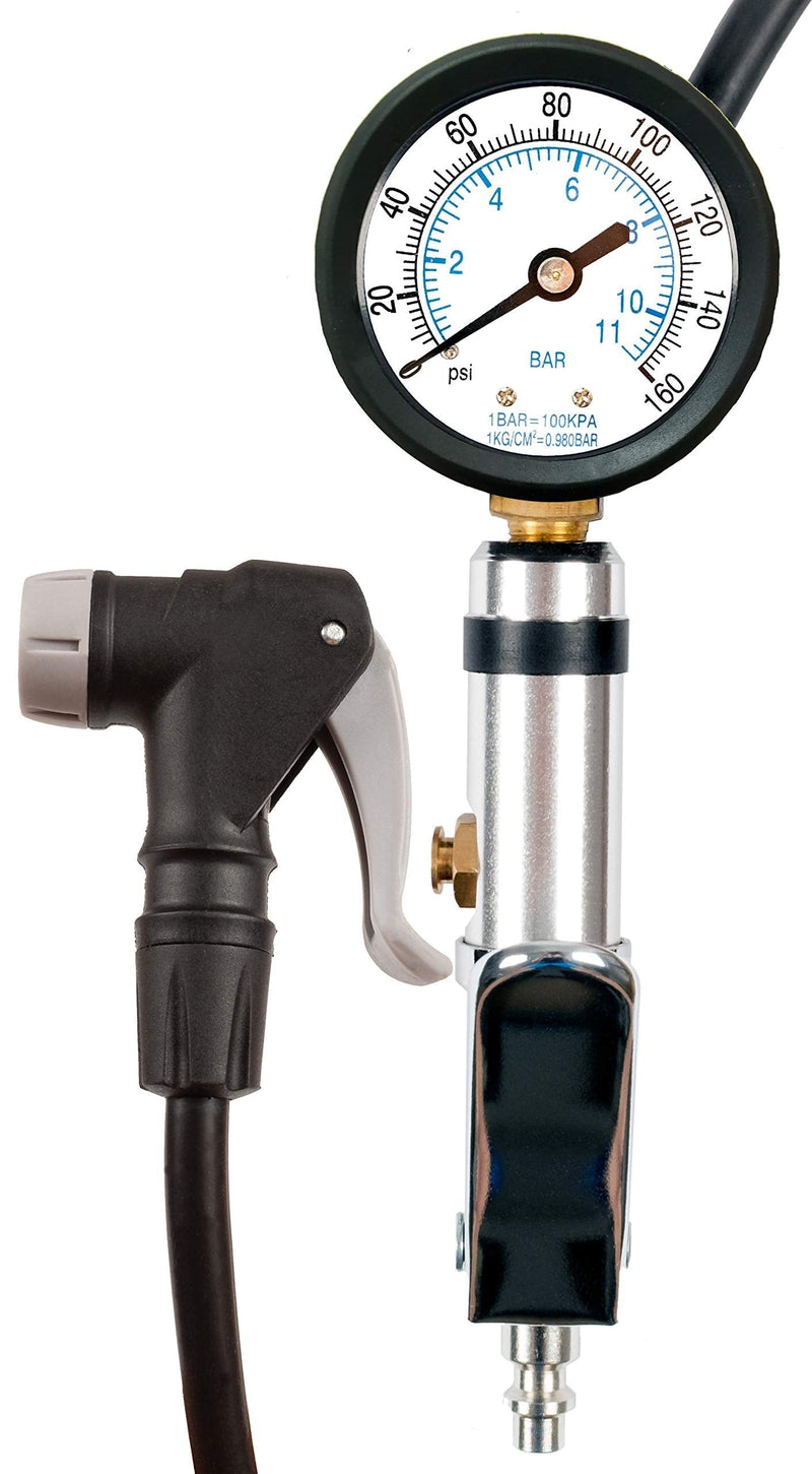 CycloSpirit Universal Bicycle Tire Inflator Gauge with Auto-Select Valve Type - Presta and Schrader Air Compressor Tool - BeesActive Australia