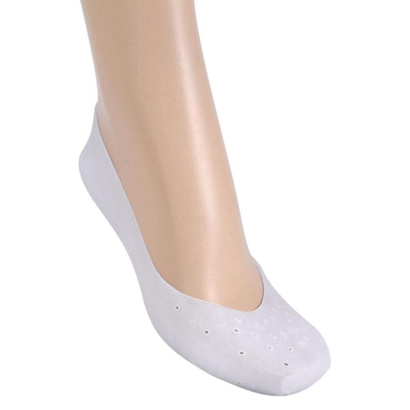 Enrilior 1Pair/Set Silicone Socks Breathable Moisturizing Protector Pedicure Dry Cracked Skin Care S - BeesActive Australia