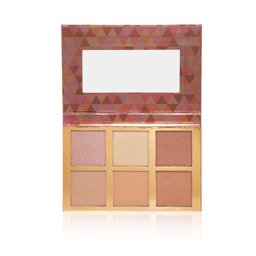 bellapierre Glowing Highlighter Makeup Palette | 6 Illuminating Shades to Suit Different Skin Tones | Non-Toxic and Paraben Free | Vegan and Cruelty Free | Natural Look - BeesActive Australia