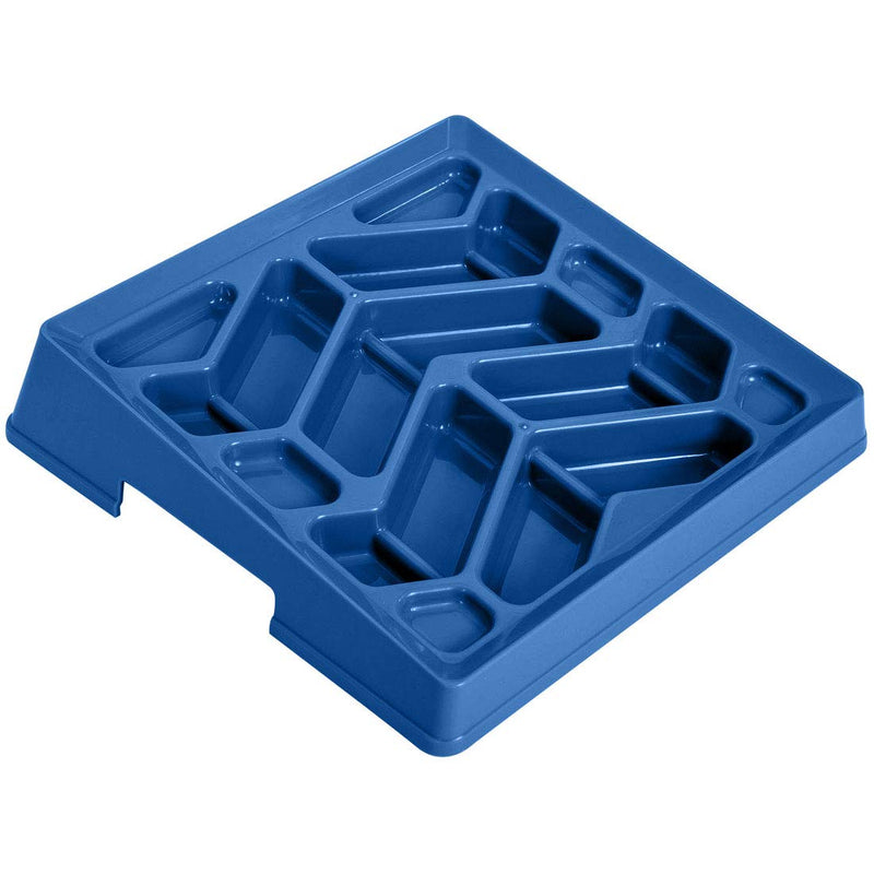 Leashboss Flat Face Feeder, Tilted Slow Feed Bowl for Short Snout Dogs & Cats, Slanted Maze Food Bowl for French Bulldogs, Pugs, Boston Terriers Blue - BeesActive Australia