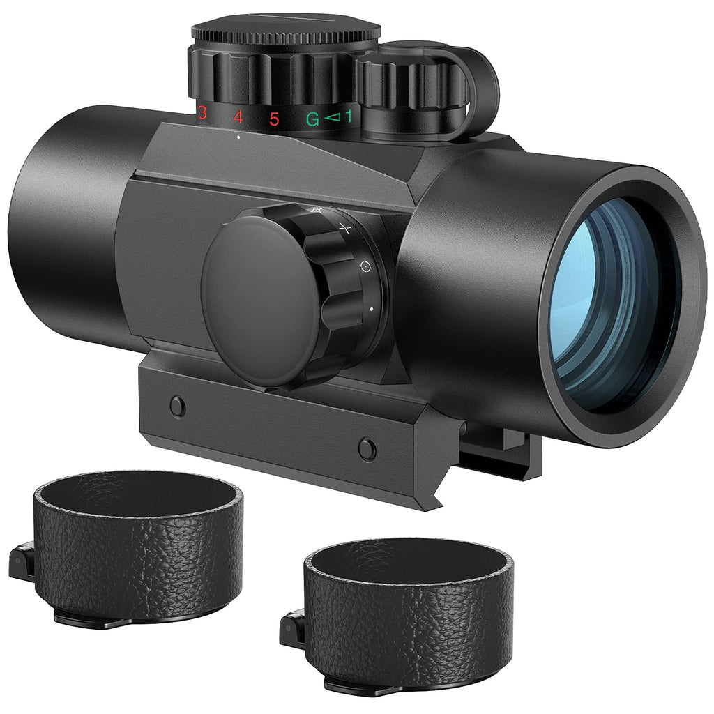 CVLIFE 1 x 30mm 4 Reticles Red Green Dot Sight Scope with Flip Up Lens Cover Cap for 20mm Mount Rails - BeesActive Australia