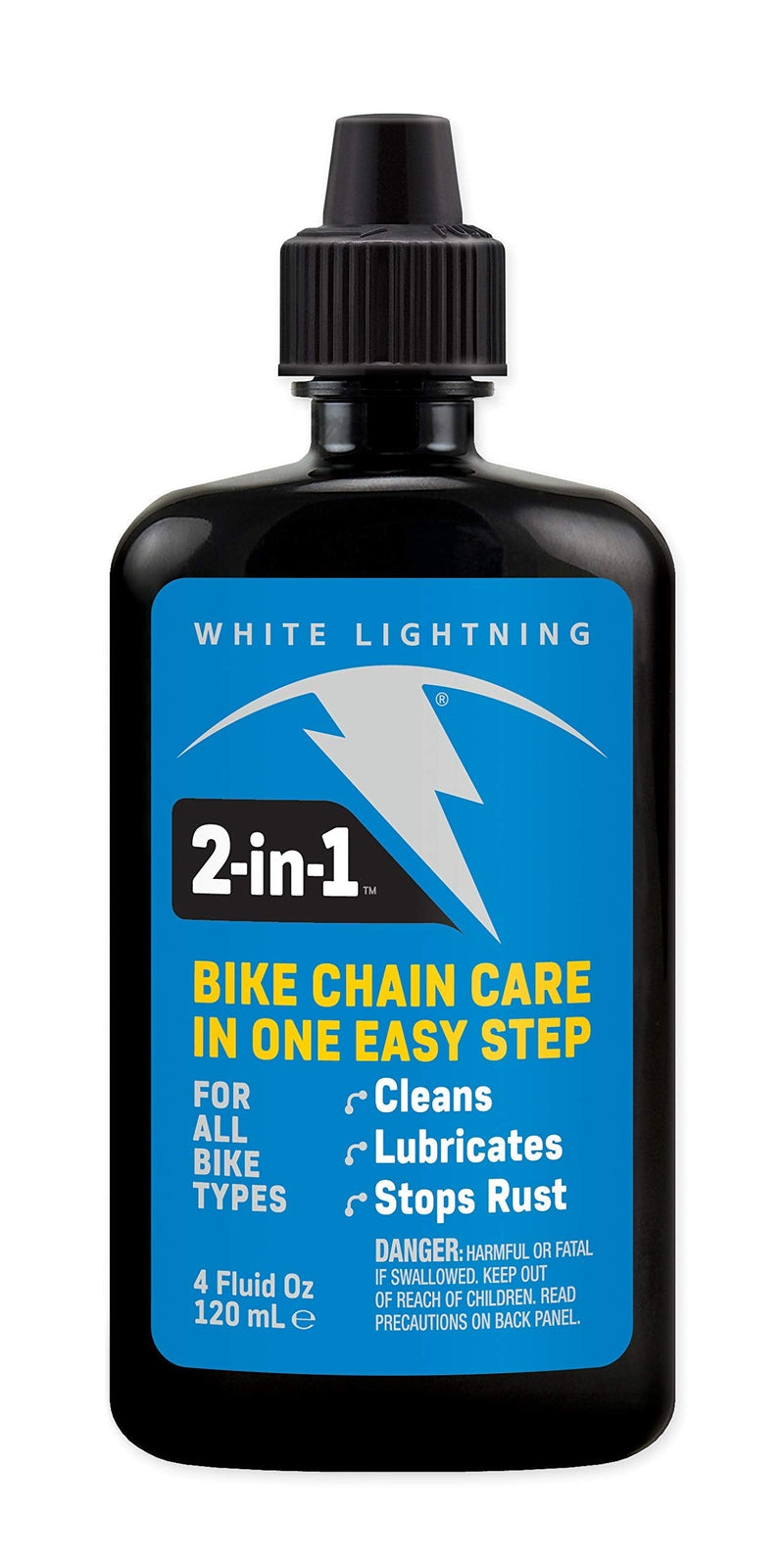 White Lightning 2-in-1 Bike Care 4 oz Lubricant and Degreaser (W20040102) - BeesActive Australia