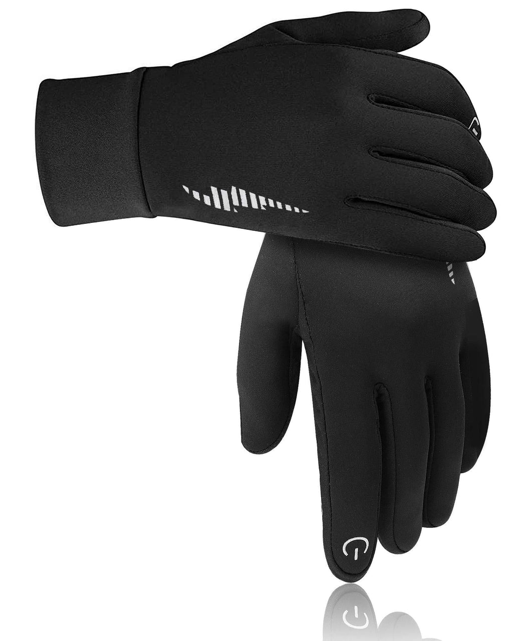 DB DEGBIT Warm Winter Gloves Windproof Touchscreen Running Workout Gloves for Men Women Black Medium - BeesActive Australia