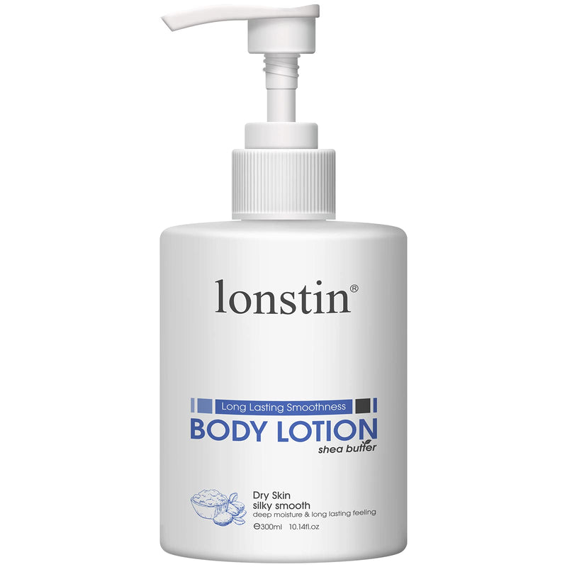 Body Lotion, lonstin Body Moisturiser with Shea Butter for Dry, Sensitive, Scratchy, Itchy Skin for Women & Men - Intensive Hydrating & Smooth Skin (300ml) 300ml - BeesActive Australia