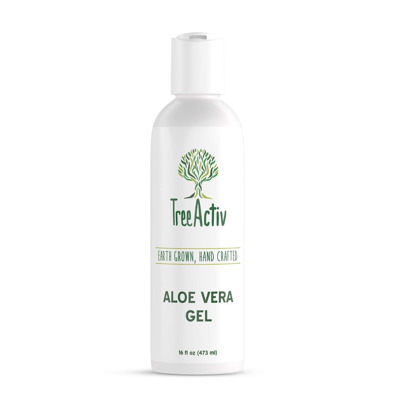 TreeActiv Aloe Vera Gel 16 fl oz, Natural Skin Care for Face, Body, and Hair, Daily Moisturizer to Soothe, Hydrate, and Cleanse Dry, Itchy, and Damaged Skin and Hair - BeesActive Australia