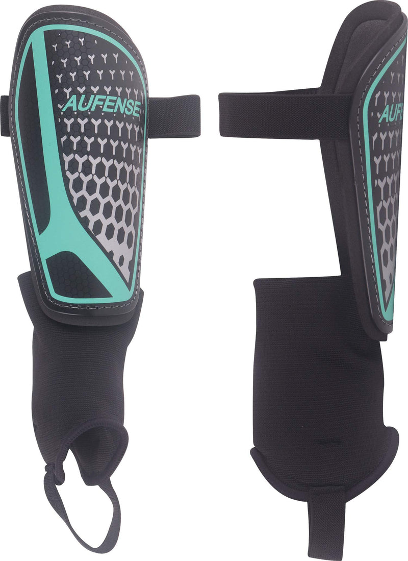 Aufense Soccer Shin Guards for Toddlers Kids - Durable Shin Pads with Ankle Protection for Ages 2-14 Boys and Girls BLACK Small - BeesActive Australia