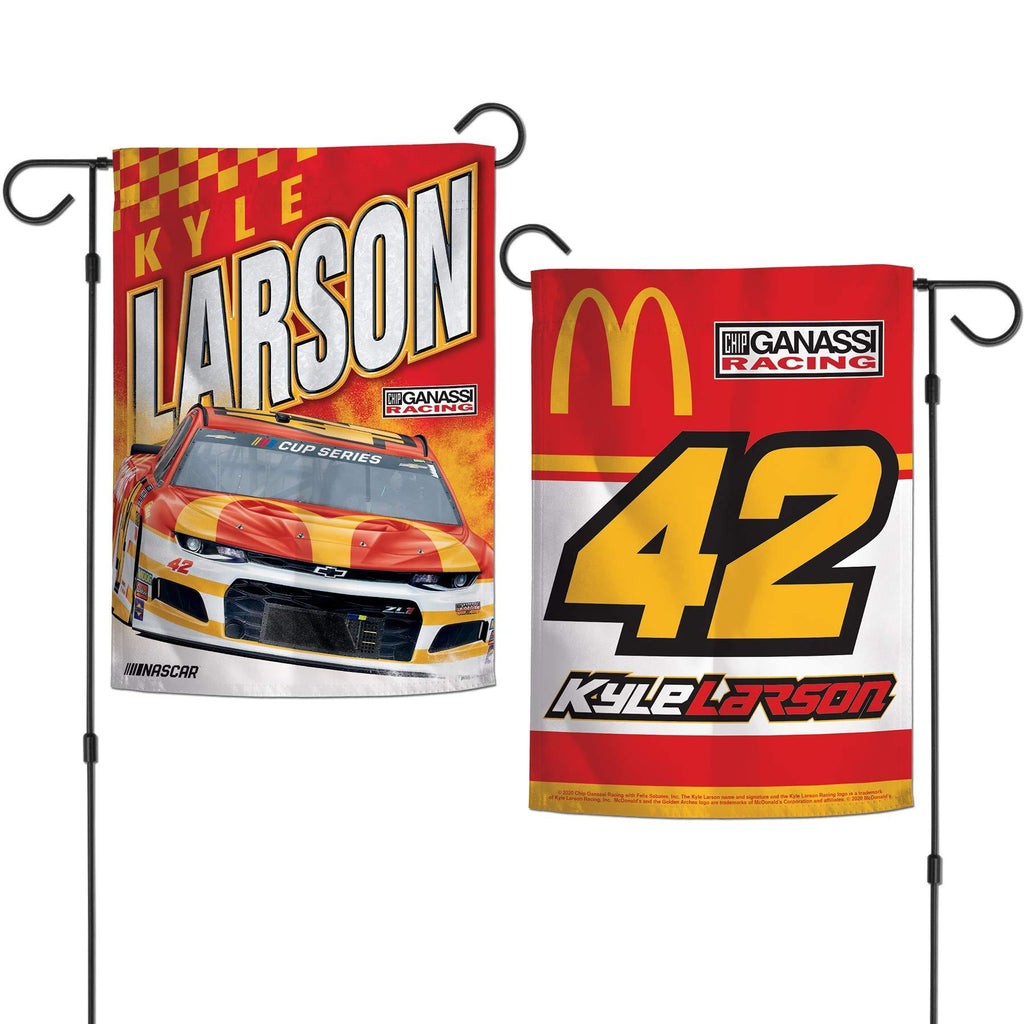 WinCraft NASCAR None Kyle Larson NASCAR Kyle Larson 12.5" x 18" Garden Flags 2 Sided, Multi, NA - BeesActive Australia