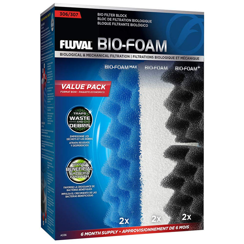 Fluval 306/307 Bio Foam Value Pack, Replacement Aquarium Filter Media - BeesActive Australia