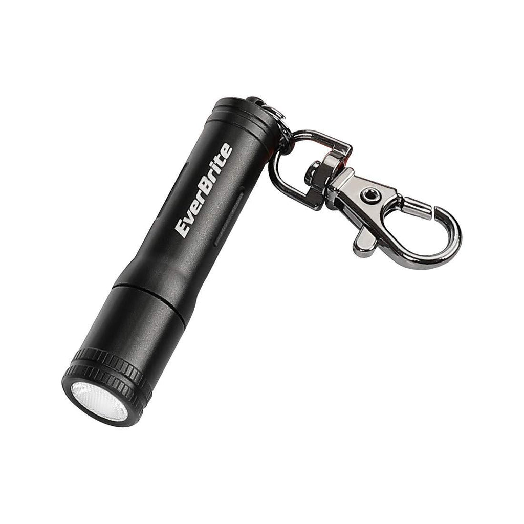 EverBrite Keychain LED Flashlight Mini Bright Key Ring Portable Pocket Torch for EDC, Party Favors, Night Reading, Camping, Power Outage, Emergency, AAA Battery Included, Black - BeesActive Australia