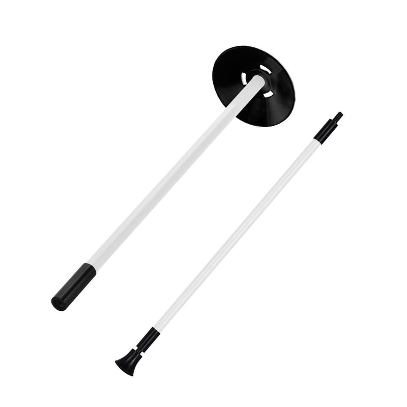 KINGTOP Golf Flagstick, Practice Putting Green Flag Stick for Yard, Golf Pole Pin Flagpole, Portable 2-Section Design, All 3 Feet White Flagpole-1 Pack - BeesActive Australia