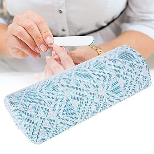 Hand Cushion,3 Colors Nail Art Pillow Cushion,Detachable Washable Arm Rest Holder,Soft Semicircle Manicure Hand Arm Rest Holder,Nail Art Hand Pillow (Blue) Blue - BeesActive Australia