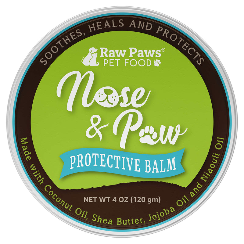 Raw Paws Natural Dog Nose Balm Bulldog, 4-oz - Dogs Nose Cream & Cat Nose Relief - Balm for Dogs Nose Relief for Dogs - Dog Nose Soother Snout Cream - French Bulldog Nose Butter Dog Nose Moisturizer 4-ounce - BeesActive Australia