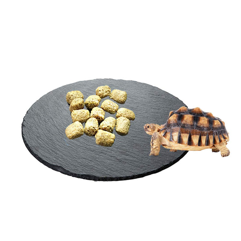 Tfwadmx Reptile Basking Platform,Tortoise Rock Slate Plate Feeding Platform Food Bowl Dish Turtle Bathing Rock Resting Terrace for Lizard Bearded Dragon Chameleon Gecko Snake Frog Newt - BeesActive Australia