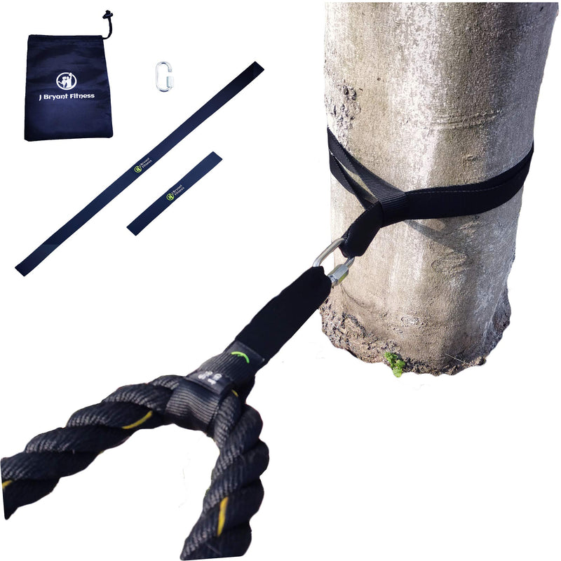 J Bryant Fitness Extra Length Outdoor Battle Rope Anchor Strap Kit Accessories Sport for Rope Easy Setup Home Gym Muscle Workout Equipment | 19" | 31" | 59" Length X-Large - BeesActive Australia