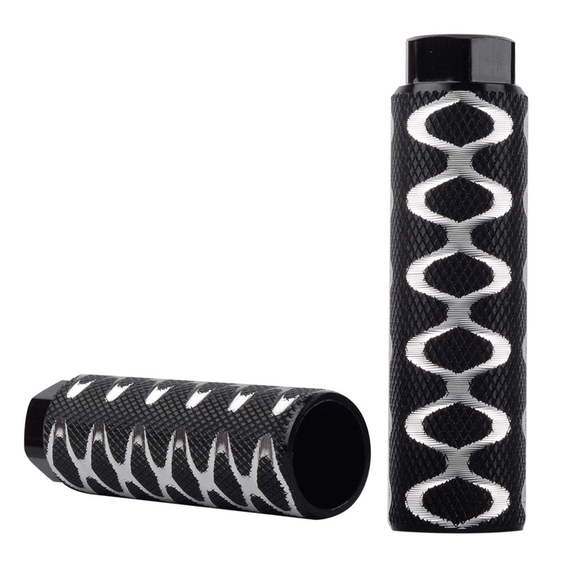 SMALL STAR Bike Pegs 2Pcs Aluminum Alloy Anti-Skid Lead Foot Bicycle Pegs 3/8 inch Axles - BeesActive Australia