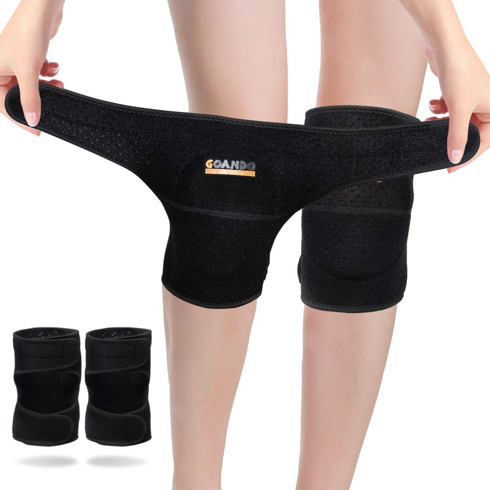 GOANDO Knee Pads for Dancers Volleyball Knee Pads for Women Protective Knee Pads for Girls 1 Pair Elbow Pads for Dancing Running Hiking Basketball Anti-Slip Breathable Soft Sponge Knee Pads(M, Black) - BeesActive Australia