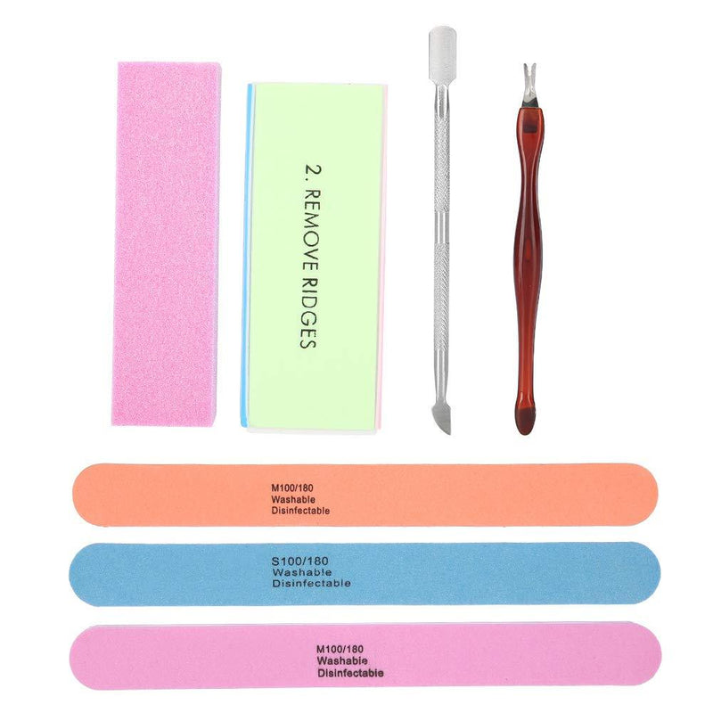 Manicure Set Professional Nail Polisher Nail Files Buffer Kit Dead Skin Pusher Cuticle Removal Nail CareTool for Fingernails and Toenails - BeesActive Australia