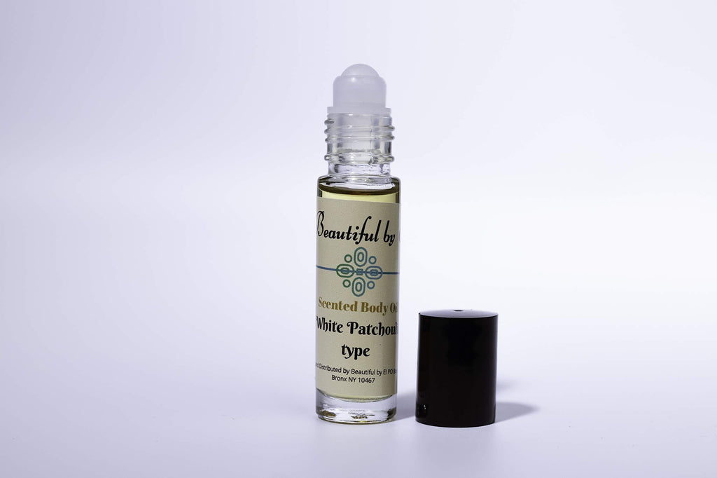 White Patchouli Type Scented Body Oil. 10ml roller bottle. Premium Perfume Oil. - BeesActive Australia