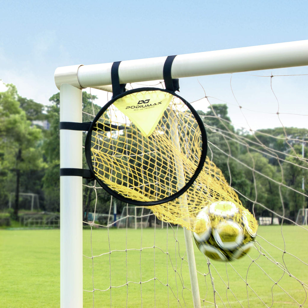 PodiuMax Top Bins Soccer Target Goal, Easy to Attach and Detach to The Goal, Set of 2, for Shooting Accuracy Training Lite - BeesActive Australia