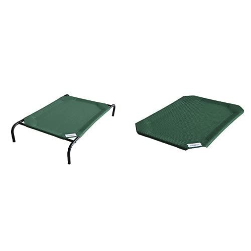 Coolaroo The Original Elevated Large Pet Bed & Replacement Cover, Brunswick Green - BeesActive Australia