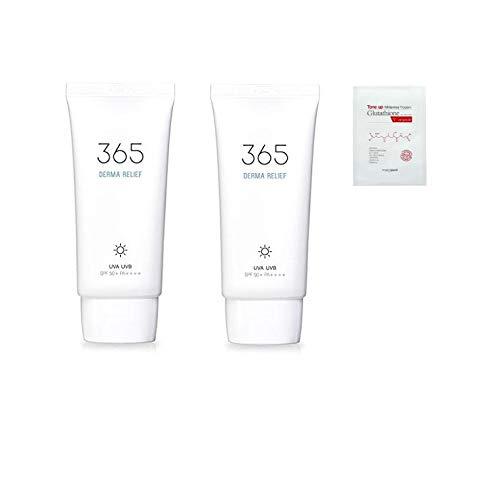 [ ROUND LAB ] 365 Derma Relief sun cream (50ml) ROUNDLAB x 2pcs + Angel's liquid sheet Mask US shipping - BeesActive Australia