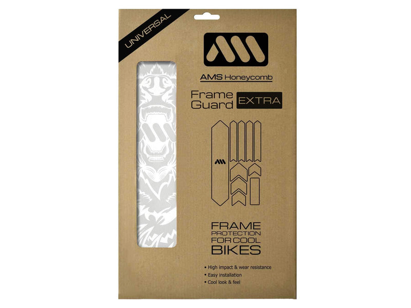 All Mountain Style AMS High Impact Frame Guard Extra – Protects your bike from scratches and dings. Bear/White - BeesActive Australia