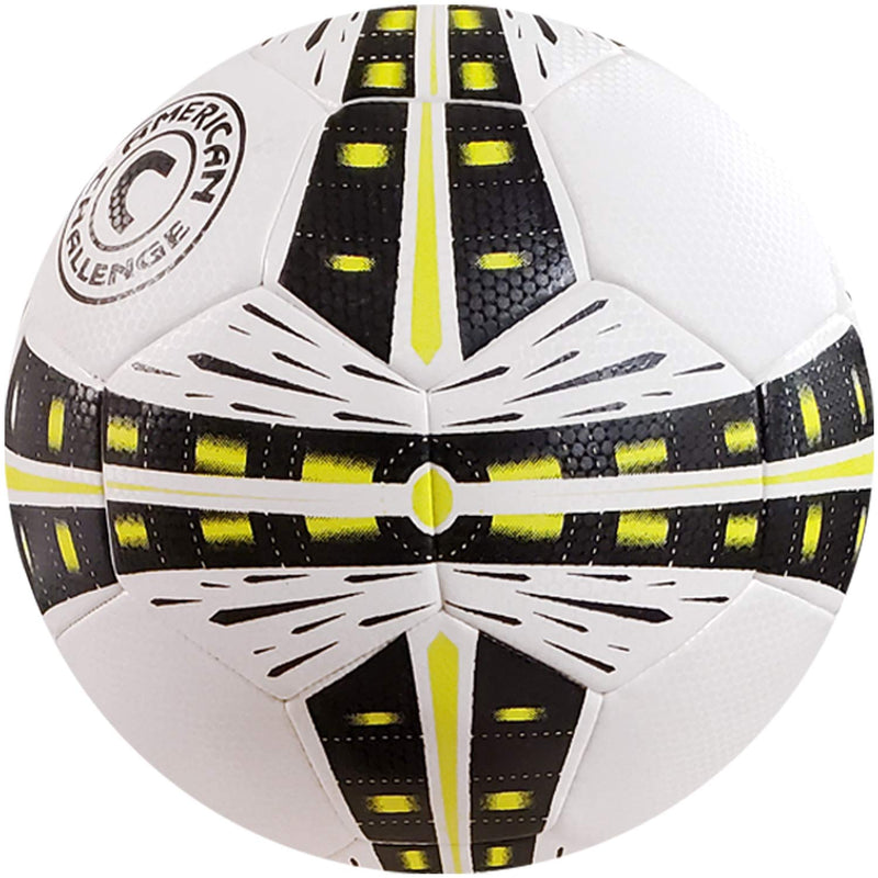 American Challenge Fusion Soccer Ball WHITE/BLACK - LEMON 3 - BeesActive Australia