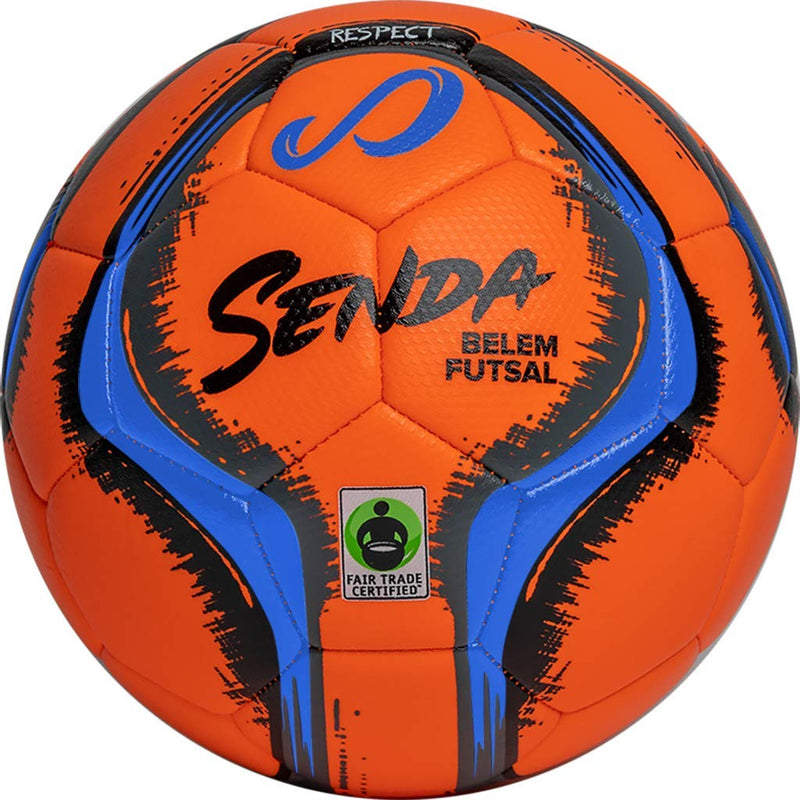 Senda Belem Training Futsal Ball, Fair Trade Certified Orange/Blue/Grey/Black Size 4 (Ages 13 & Up) - BeesActive Australia
