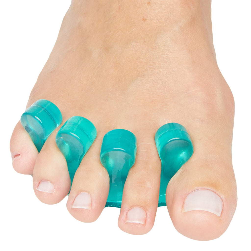 ZenToes Gel Toe Separators for Pedicure, Nail Polish, Toenail Trimming - Set of 2 Toe Spacers (Green) Green - BeesActive Australia