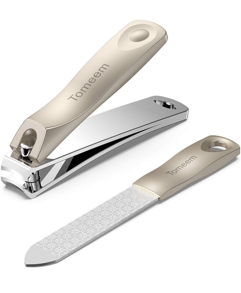Tomeem Nail Clipper Set - Sharp Fingernail and Toenail Clippers Cuticle Cutter Precise Nail Trimmer with File for Men & Women - BeesActive Australia