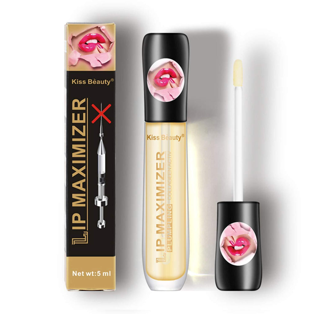 GL-Turelifes Lip Plumper Lip Gloss, Lip Maximizer Balm Plumper Lip Extreme Volume, Heathly Enhancer Hydrated Lips, Moisturize, Eliminate Dryness Wrinkles Enhances Plump Gloss - BeesActive Australia