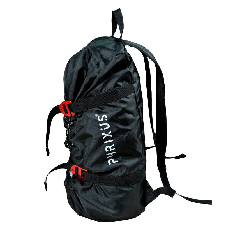 PHRIXUS Rock Climbing Rope Bag, Waterproof Folding Shoulder Backpack with Ground Sheet, Buckles and Carry Straps, 500D Rope Storage Bag for Climbing, Large Capacity Rope Bag for Hiking Trekking Black - BeesActive Australia