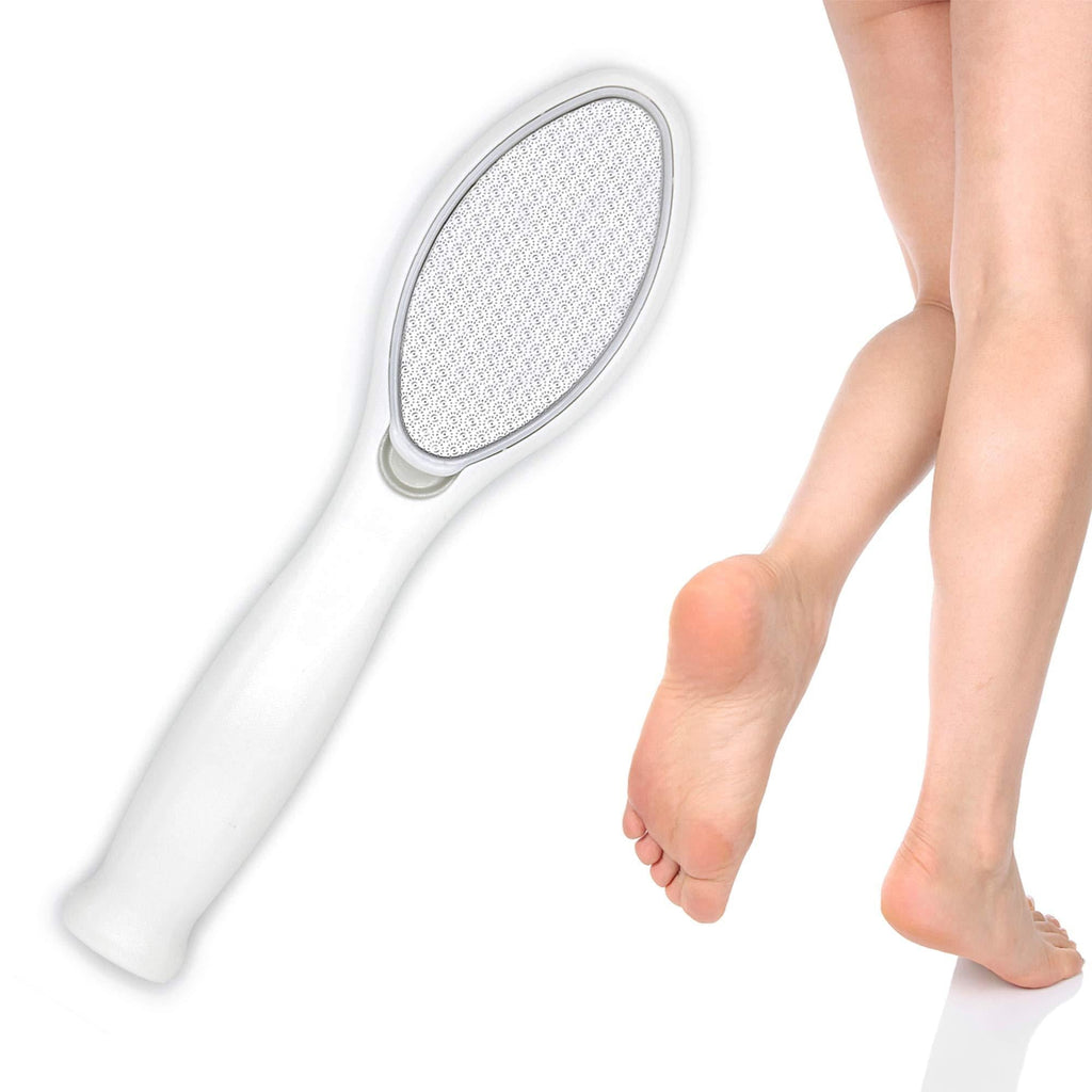 DSLFJ foot rasp foot file and Callus remover Dead Skin Foot Care Nano Glass Pedicure Tool Foot Scrub remove hard skin Can be Used on both wet and dry feet-1Pc White - BeesActive Australia
