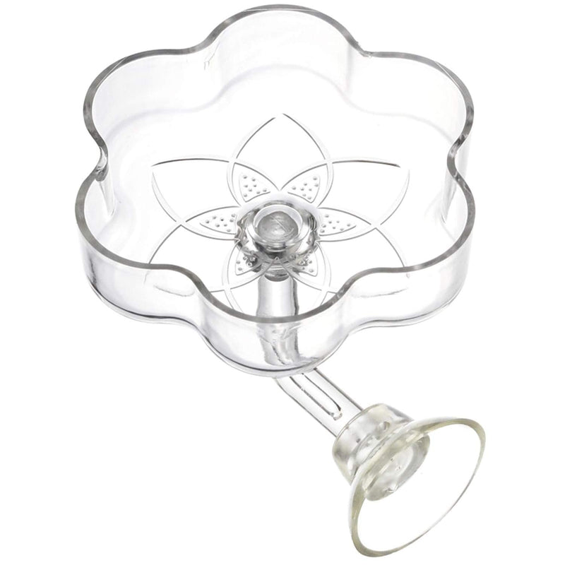 JZMYXA Aquarium Shrimp/Small Fish Feeding Dish Feeder Dish, Acrylic Material, Mini Size Magnolia Shaped - BeesActive Australia